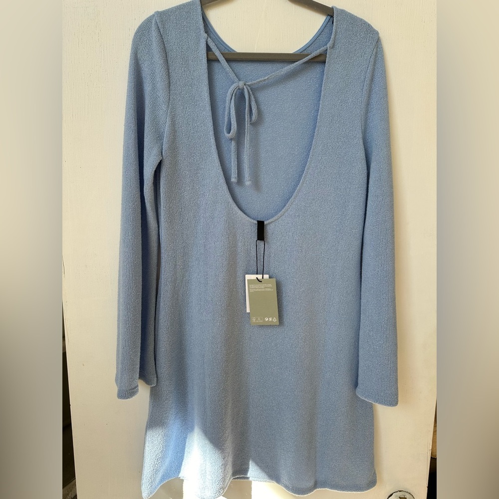 Open back knit dress